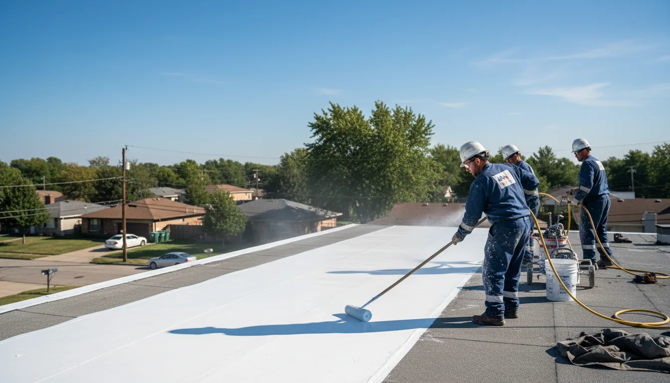 Commercial roof coating in West Bridgewater, MA near me